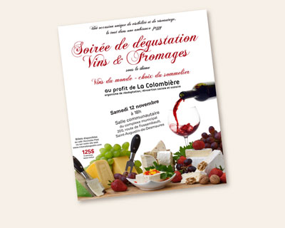 Affiche promotionnelle : Vins & Fromages