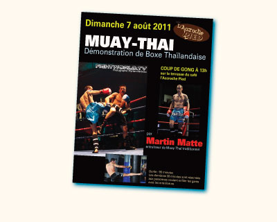 Affiche promotionnelle : boxe thaïlandaise