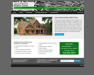 Site Web : www.LesConstructionsManiTout.com
